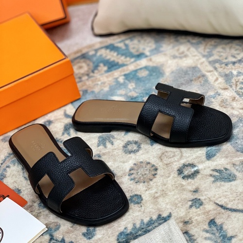 Replica Hermes Slippers For Women #1084358 $64.00 USD for Wholesale