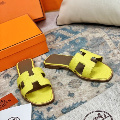 Replica Hermes Slippers For Women #1084361 $64.00 USD for Wholesale