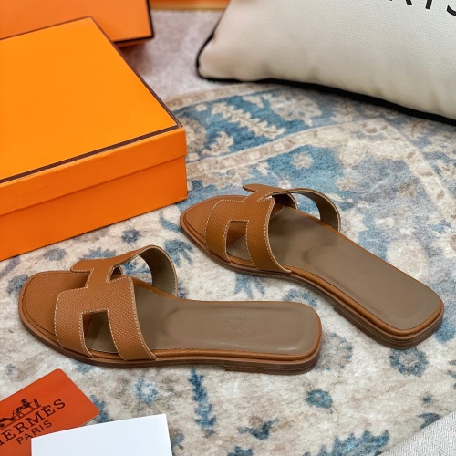 Replica Hermes Slippers For Women #1084363 $64.00 USD for Wholesale