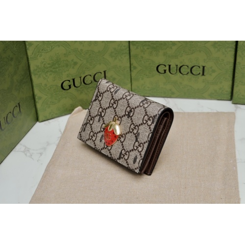 Replica Gucci AAA Quality Wallets For Unisex #1087704 $42.00 USD for Wholesale