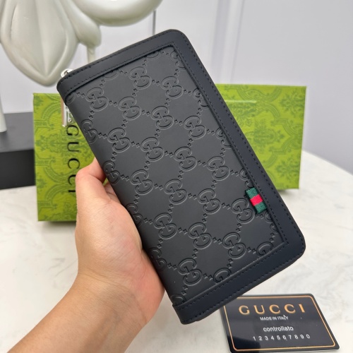 Replica Gucci AAA Man Wallets #1088074 $42.00 USD for Wholesale