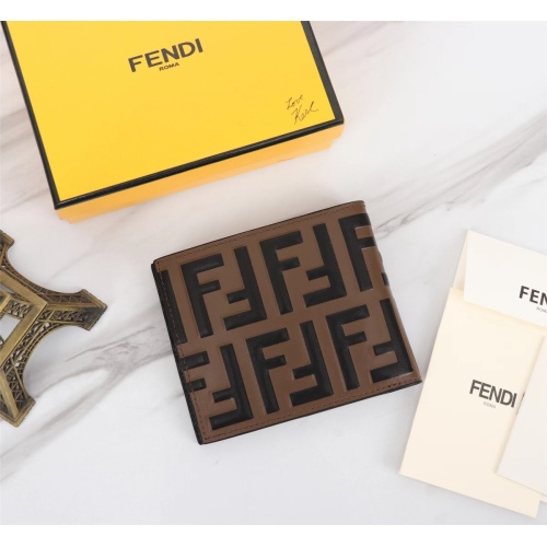 Replica Fendi AAA Man Wallets #1088361 $68.00 USD for Wholesale