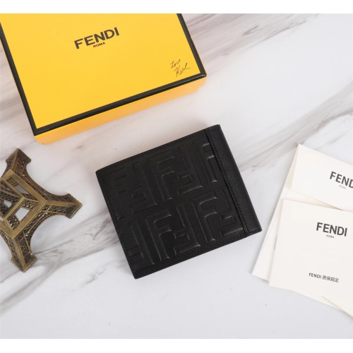 Replica Fendi AAA Man Wallets #1088373 $68.00 USD for Wholesale