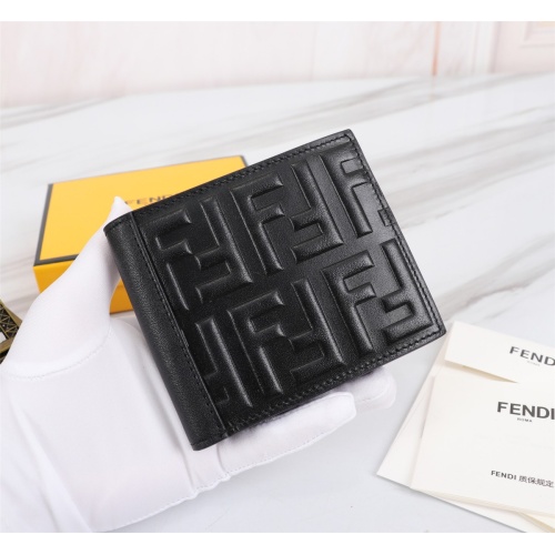 Replica Fendi AAA Man Wallets #1088373 $68.00 USD for Wholesale