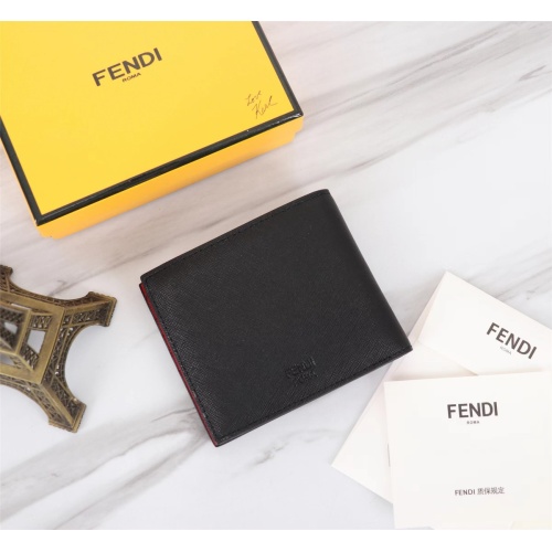 Replica Fendi AAA Man Wallets #1088374 $68.00 USD for Wholesale