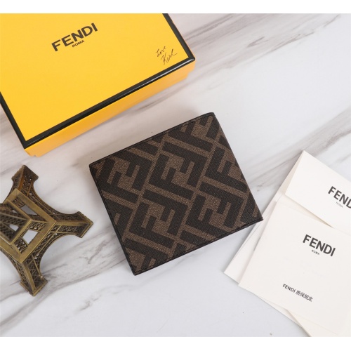 Replica Fendi AAA Man Wallets #1088378 $68.00 USD for Wholesale