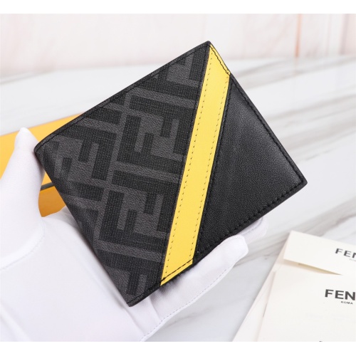 Replica Fendi AAA Man Wallets #1088379 $68.00 USD for Wholesale