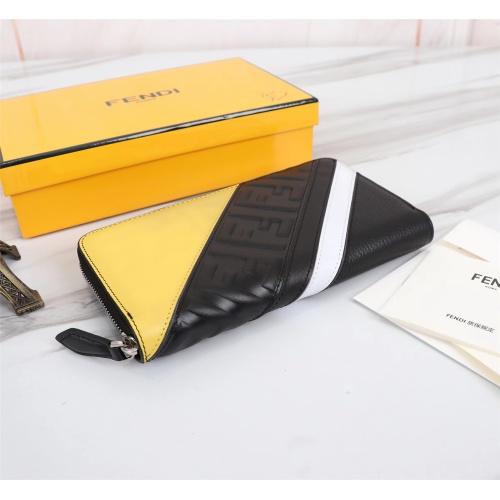 Replica Fendi AAA Man Wallets #1088385 $72.00 USD for Wholesale