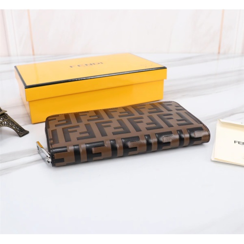 Replica Fendi AAA Man Wallets #1088386 $72.00 USD for Wholesale