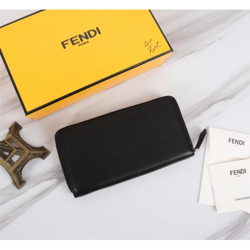 Replica Fendi AAA Man Wallets #1088388 $72.00 USD for Wholesale