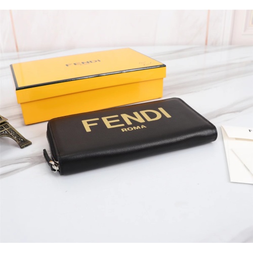 Replica Fendi AAA Man Wallets #1088388 $72.00 USD for Wholesale