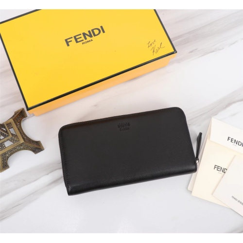 Replica Fendi AAA Man Wallets #1088391 $72.00 USD for Wholesale