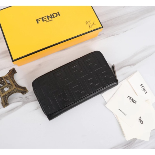 Replica Fendi AAA Man Wallets #1088398 $72.00 USD for Wholesale