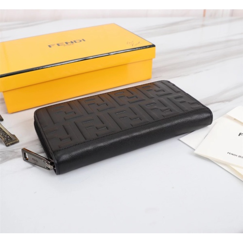 Replica Fendi AAA Man Wallets #1088398 $72.00 USD for Wholesale