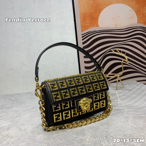 Replica Fendi AAA Quality Shoulder Bags For Women #1093954 $158.00 USD for Wholesale