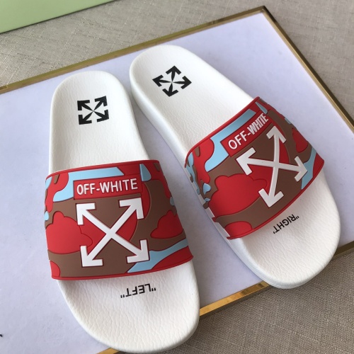 Replica Off-White Slippers For Men #1094172 $42.00 USD for Wholesale