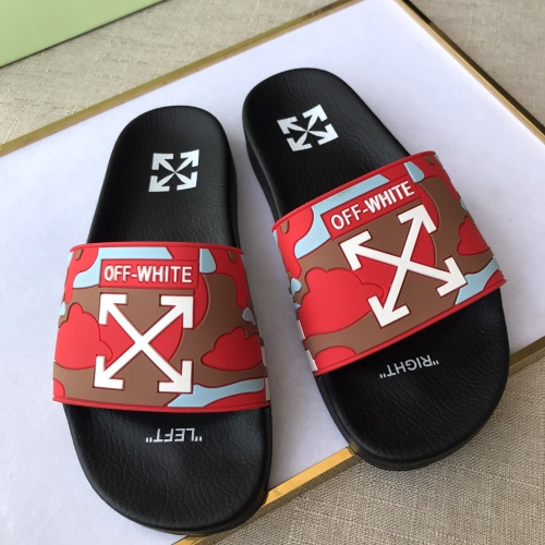 Replica Off-White Slippers For Men #1094183 $42.00 USD for Wholesale