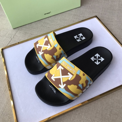 Replica Off-White Slippers For Men #1094185 $42.00 USD for Wholesale