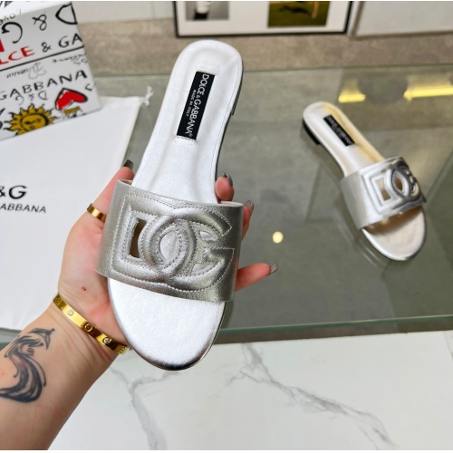 Replica Dolce & Gabbana D&G Slippers For Women #1094466 $68.00 USD for Wholesale