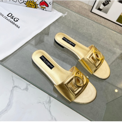 Replica Dolce & Gabbana D&G Slippers For Women #1094467 $68.00 USD for Wholesale