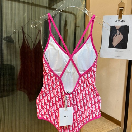 Replica Christian Dior Bathing Suits Sleeveless For Women #1097968 $48.00 USD for Wholesale