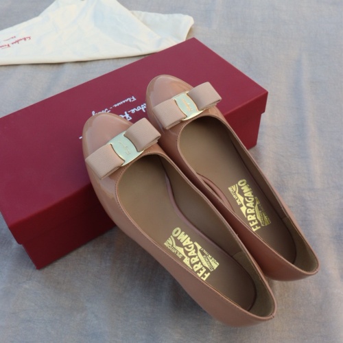 Replica Salvatore Ferragamo Flat Shoes For Women #1099042 $96.00 USD for Wholesale