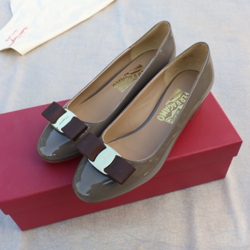 Replica Salvatore Ferragamo Flat Shoes For Women #1099045 $96.00 USD for Wholesale