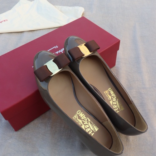 Replica Salvatore Ferragamo Flat Shoes For Women #1099045 $96.00 USD for Wholesale