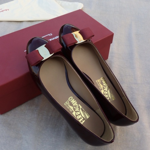 Replica Salvatore Ferragamo Flat Shoes For Women #1099047 $96.00 USD for Wholesale