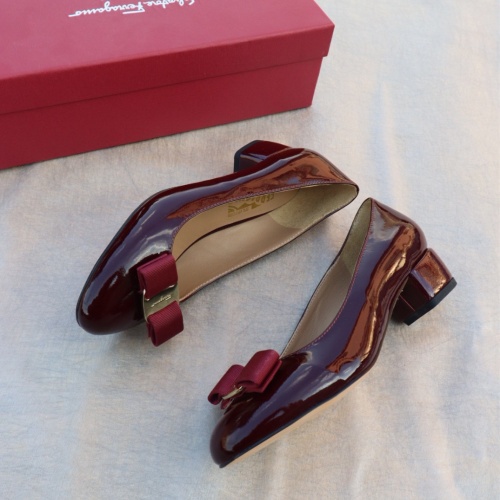 Replica Salvatore Ferragamo Flat Shoes For Women #1099047 $96.00 USD for Wholesale