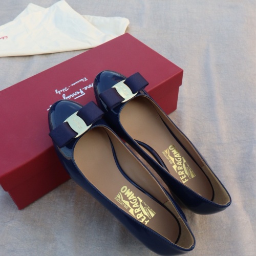 Replica Salvatore Ferragamo Flat Shoes For Women #1099048 $96.00 USD for Wholesale