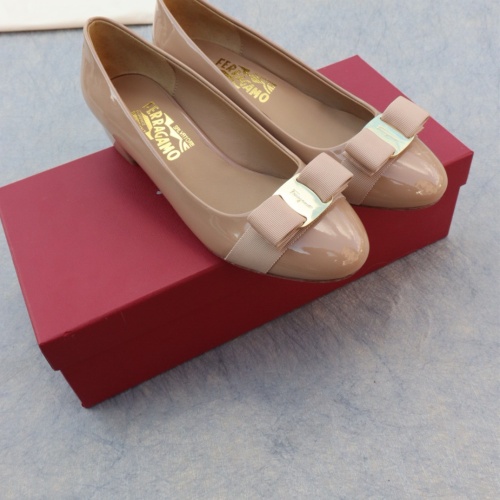 Replica Salvatore Ferragamo Flat Shoes For Women #1099052 $96.00 USD for Wholesale