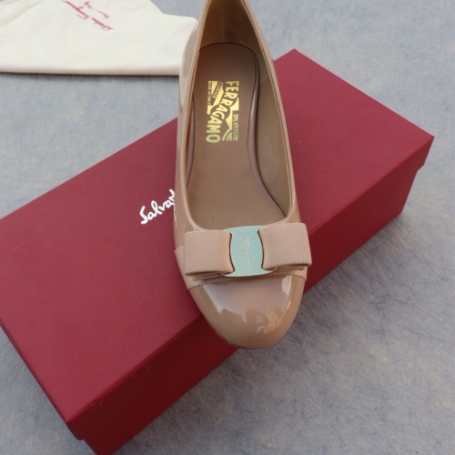 Replica Salvatore Ferragamo Flat Shoes For Women #1099052 $96.00 USD for Wholesale