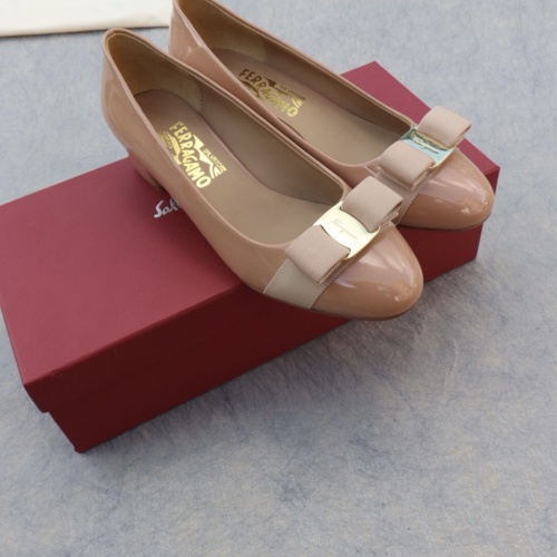 Replica Salvatore Ferragamo Flat Shoes For Women #1099053 $96.00 USD for Wholesale