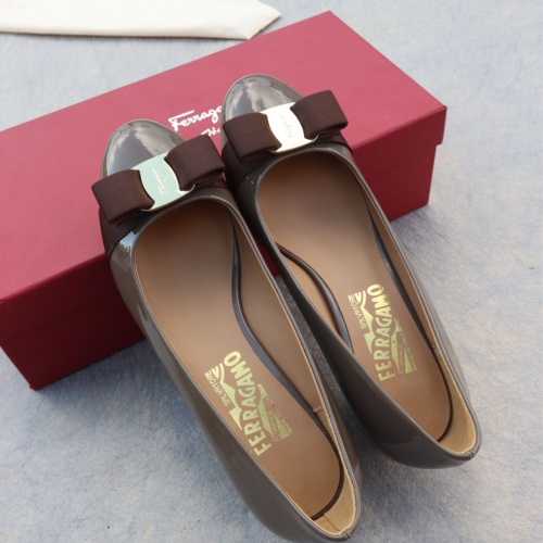 Replica Salvatore Ferragamo Flat Shoes For Women #1099055 $96.00 USD for Wholesale