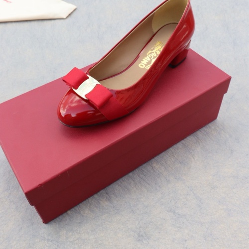 Replica Salvatore Ferragamo Flat Shoes For Women #1099056 $96.00 USD for Wholesale