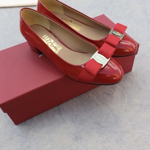 Replica Salvatore Ferragamo Flat Shoes For Women #1099056 $96.00 USD for Wholesale