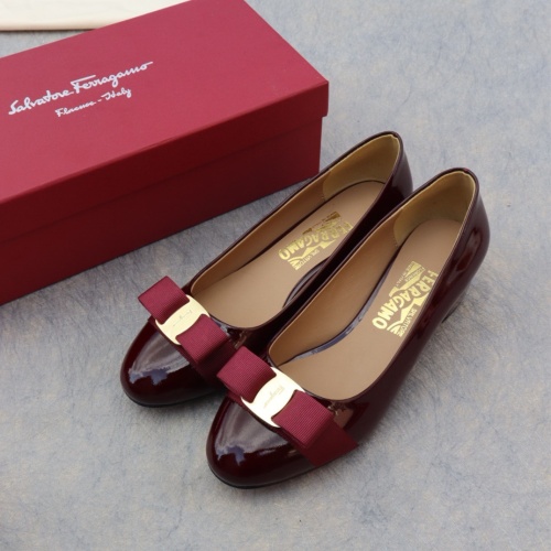 Replica Salvatore Ferragamo Flat Shoes For Women #1099057 $96.00 USD for Wholesale