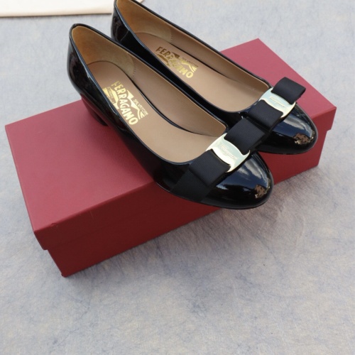 Replica Salvatore Ferragamo Flat Shoes For Women #1099059 $96.00 USD for Wholesale