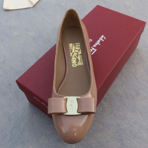 Replica Salvatore Ferragamo Flat Shoes For Women #1099063 $96.00 USD for Wholesale