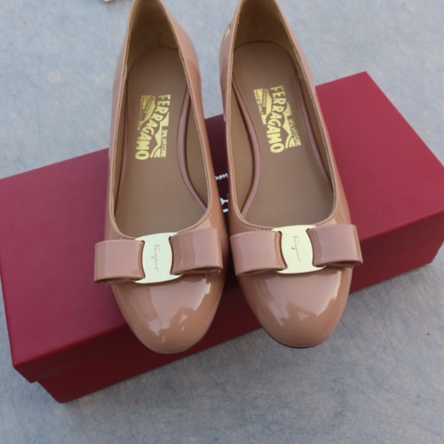 Replica Salvatore Ferragamo Flat Shoes For Women #1099063 $96.00 USD for Wholesale