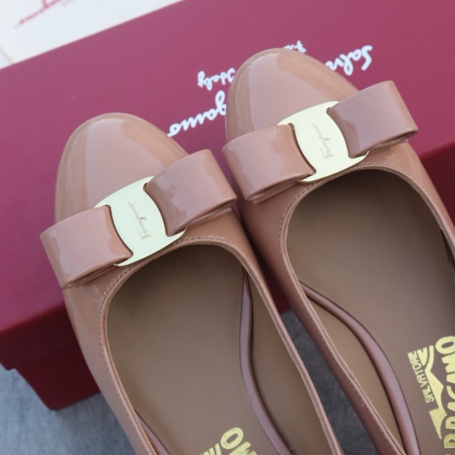 Replica Salvatore Ferragamo Flat Shoes For Women #1099063 $96.00 USD for Wholesale