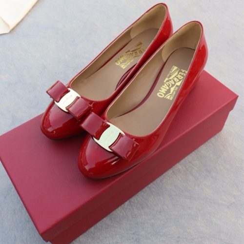 Replica Salvatore Ferragamo Flat Shoes For Women #1099066 $96.00 USD for Wholesale