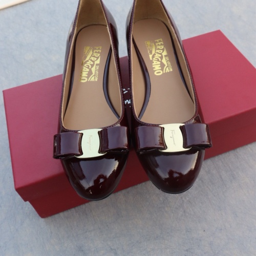 Replica Salvatore Ferragamo Flat Shoes For Women #1099067 $96.00 USD for Wholesale