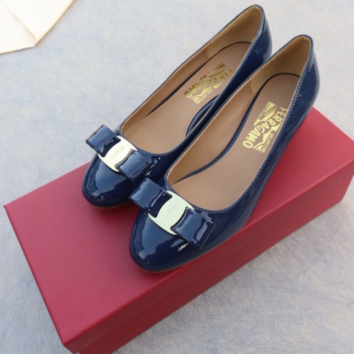 Replica Salvatore Ferragamo Flat Shoes For Women #1099068 $96.00 USD for Wholesale