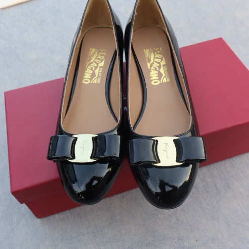 Replica Salvatore Ferragamo Flat Shoes For Women #1099069 $96.00 USD for Wholesale