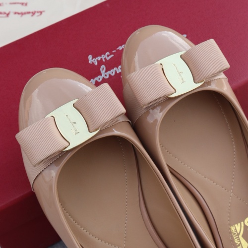 Replica Salvatore Ferragamo Flat Shoes For Women #1099072 $96.00 USD for Wholesale