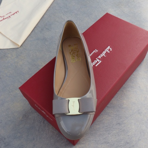 Replica Salvatore Ferragamo Flat Shoes For Women #1099074 $96.00 USD for Wholesale