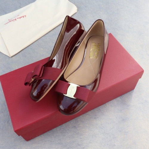 Salvatore Ferragamo Flat Shoes For Women #1099077 $96.00 USD, Wholesale Replica Salvatore Ferragamo Flat Shoes