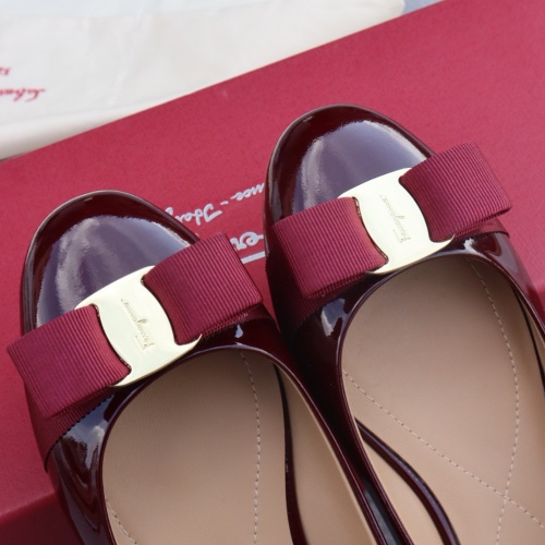 Replica Salvatore Ferragamo Flat Shoes For Women #1099077 $96.00 USD for Wholesale